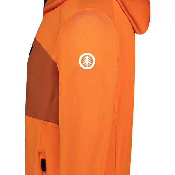  Hanorac powerfleece pentru bărbați NORDBLANC BRACKEN NBWFM8286 PORTOCALE 