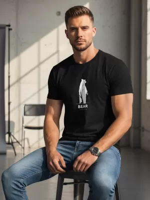 Tricou pentru bărbați DSTREET NX062R NEGRU