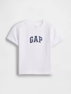 Tricou pentru copii GAP ORIGINAL LOGO TEE 779644-04 ALB OPTIC