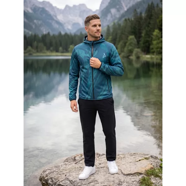  Jachetă softshell premium pentru bărbați ALTISPORT VOJ/ALM072JACK01 KEROSENUL 