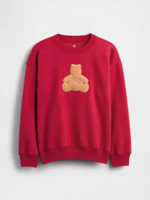 Hanorac pentru copii GAP CREW RELAXED SWEATSHIRT 844233-01 HERING