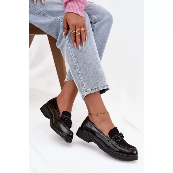  Mocasini de dama D&A HY52-541 NEGRU 