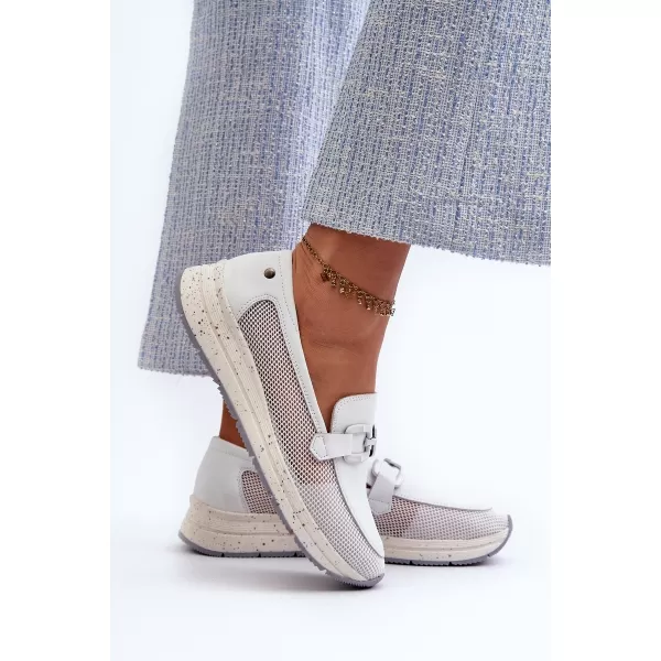 Mocasini de dama D&A TW210 ALB 