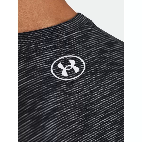  Tricou pentru bărbați UNDER ARMOUR TECH TEXTURED SS 1382796-001 NEGRU 