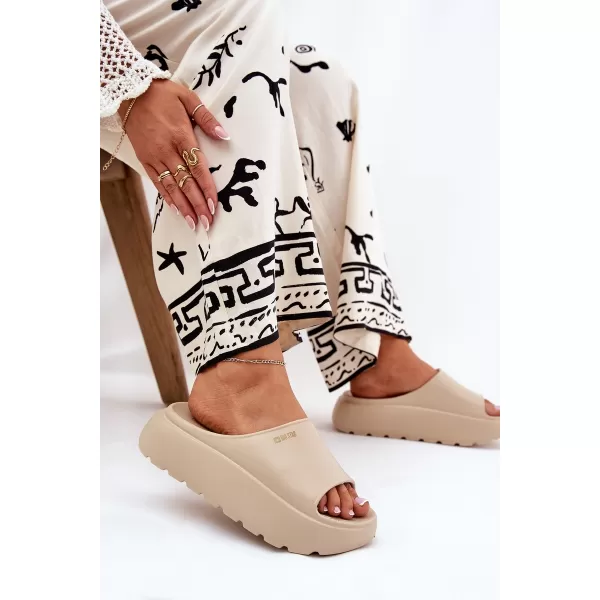 Papuci dama BIG STAR RR274A569 BEI Pantofi Big Star 