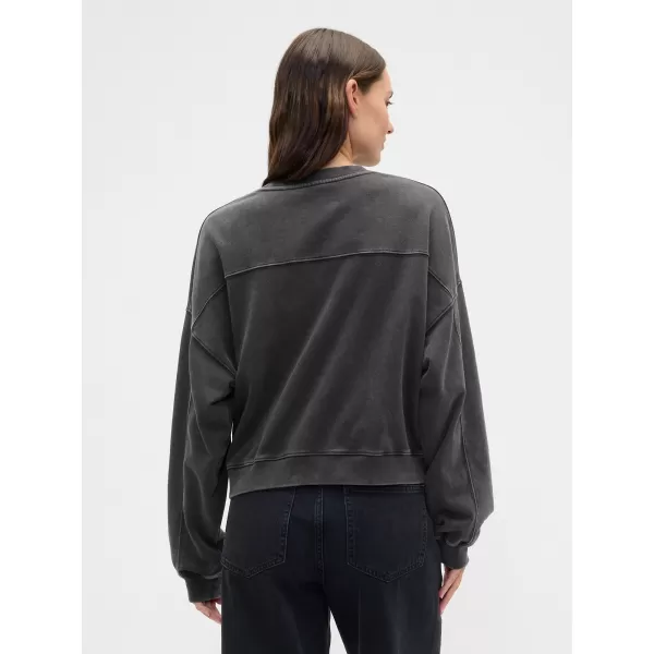  Hanorac de dama GAP LOGO SWEATSHIRT 799280-02 NOAPTE FĂRĂ LUNĂ 