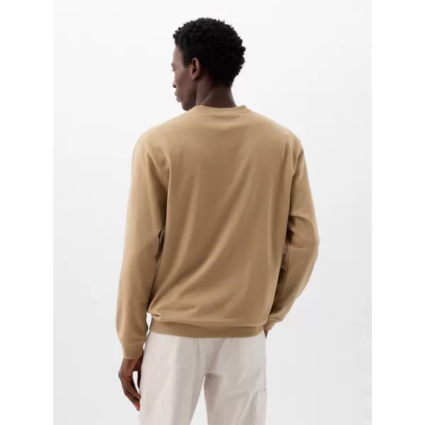  Hanorac pentru bărbați GAP LOGO CREWNECK SWEATSHIRT 829103-08 KAKI PERFECT 