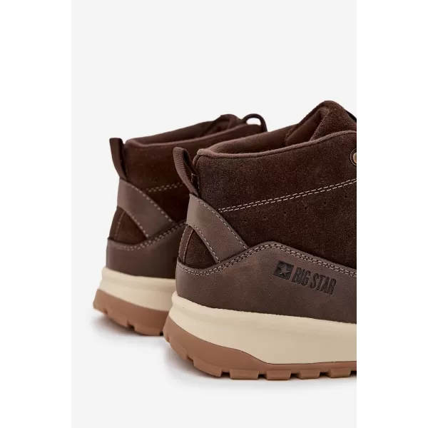  Pantofi bărbați BIG STAR SS174263 MARO/BEJ Pantofi Big Star 