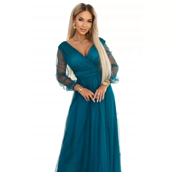  Rochie NUMOCO 664-2 VERDE STICLA 