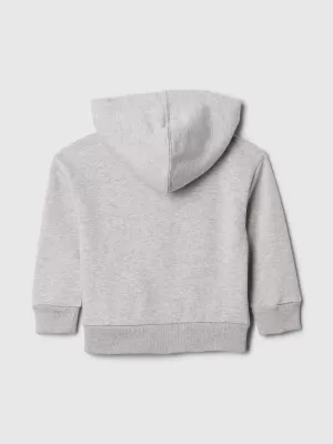 Hanorac pentru copii GAP LOGO HOODIE ZIP 723271-03 GRI DESCHIS DESCHIS