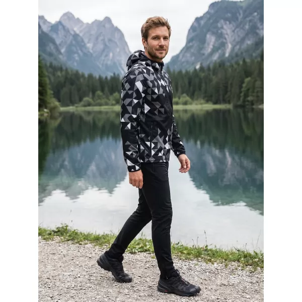  Jachetă softshell premium pentru bărbați ALTISPORT VOJ/ALM108JACK01 NEGRU 