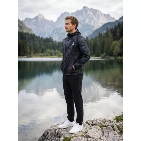  Jachetă softshell premium pentru bărbați ALTISPORT VOJ/ALM072JACK01 NEGRU 