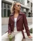 Geaca de dama DSTREET TY5649 BURGUNDIA