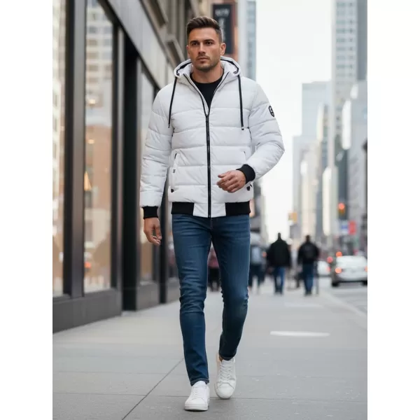  Jachetă pentru bărbați DSTREET TX5096 ALB 
