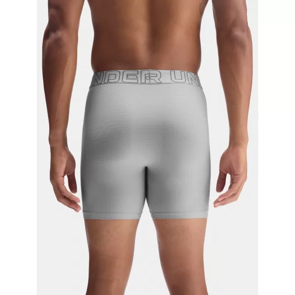  Boxeri pentru bărbați UNDER ARMOUR UA PERFORMANCE TECH MESH - SOLID 6IN - 1383884-069 TITAN 
