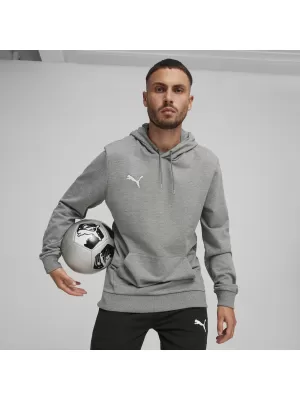 Panoul pentru bărbați PUMA TEAMGOAL CASUALS HOODY 658618_33 HEATHER GRI MEDIU/ALB