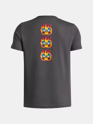 Tricou băieți UNDER ARMOUR UA FLAME WM SS 6005059-025 GRI
