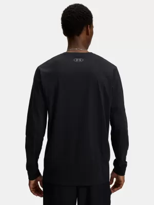 Tricou pentru bărbați UNDER ARMOUR UA SPORTSTYLE LEFT CHEST LS 1329585-002 NEGRU