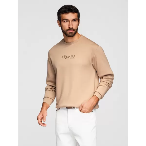  Hanorac pentru bărbați OMBRE OM-SNBC-0199 BEJ 