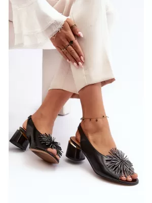 Sandale de dama LAURA MESSI 2595 NEGRU