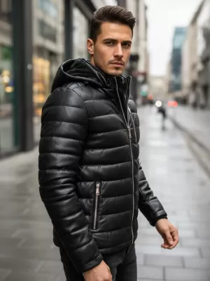 Jachetă pentru bărbați DSTREET TX5116 NEGRU