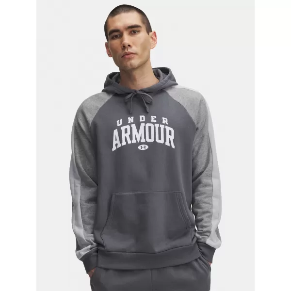  Hanorac pentru bărbați UNDER ARMOUR UA RIVAL FLC CB HOOD 6003958-025 GRI 