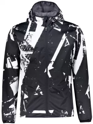 Jachetă softshell premium pentru bărbați ALTISPORT VOJ/ALM079JACK01 ALB-NEGRU