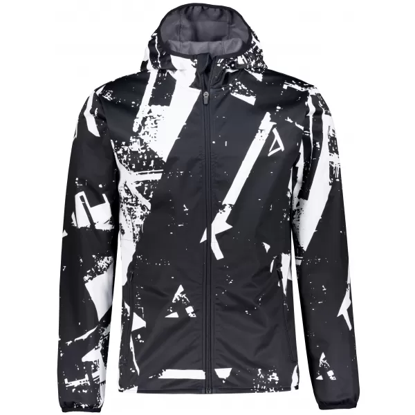  Jachetă softshell premium pentru bărbați ALTISPORT VOJ/ALM079JACK01 ALB-NEGRU 