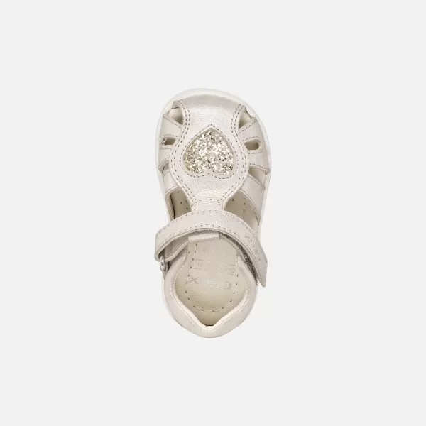  Primii pași fetelor GEOX SANDAL MACCHIA B654WA0MAEWC0262 GRI 