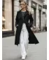 Palton de damă DSTREET TY5354 NEGRU
