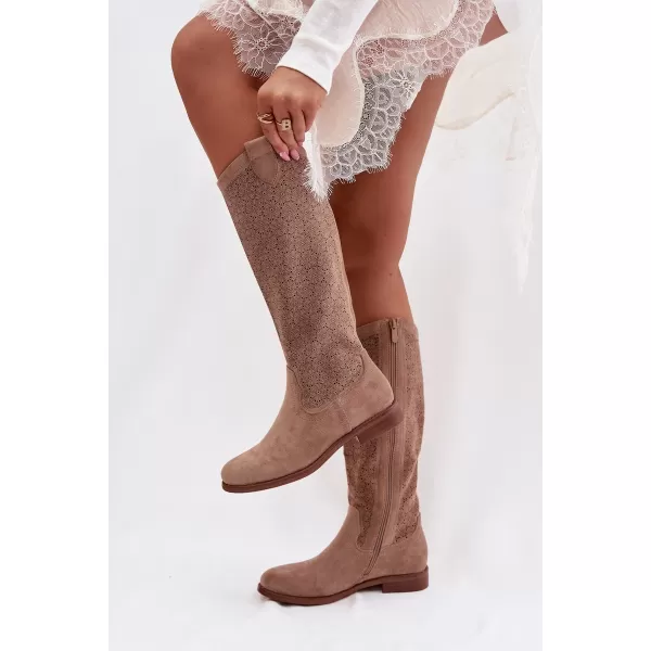  Cizme de dama S.BARSKI HY61-8022 BEJ 