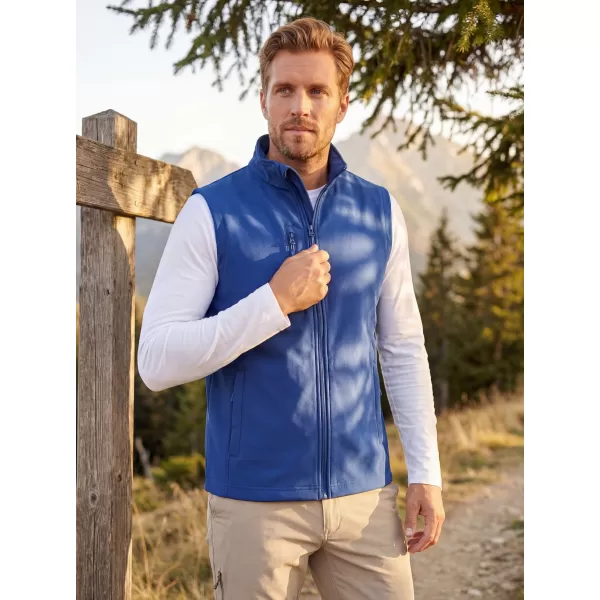  Vestă softshell pentru bărbați ALTISPORT NoPrint NP/ALM865 ALBASTRU REGAL 