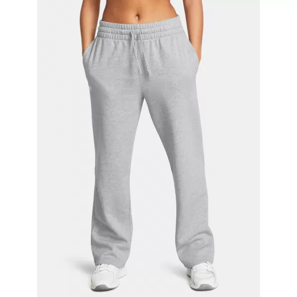  Pantaloni sport de damă UNDER ARMOUR UA RIVAL FLC STRAIGHT PANT 1381847-011 GRI 