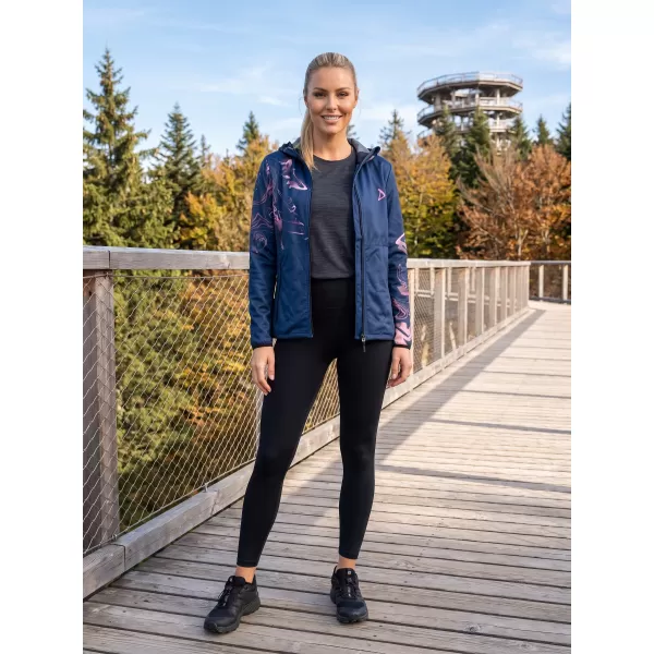  Jachetă softshell premium pentru femei ALTISPORT VOJ/ALW064JACK01 ALBASTRU ROZ 