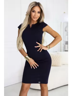 Rochie NUMOCO 608-2 ALBASTRU ÎNCHIS