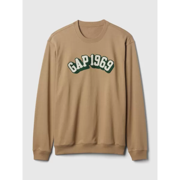  Hanorac pentru bărbați GAP LOGO CREWNECK SWEATSHIRT 829103-08 KAKI PERFECT 