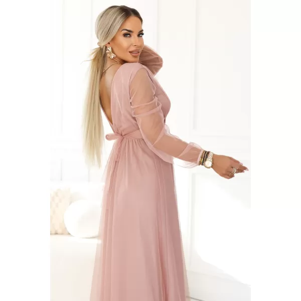  Rochie NUMOCO 664-1 ROZ PUDRA 