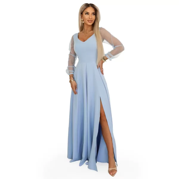  Rochie NUMOCO 640-5 ALBASTRU DESCHIS 