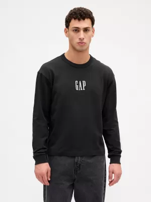 Tricou pentru bărbați GAP LONGSLEEVE TEE 838354-00 NOAPTE FĂRĂ LUNĂ