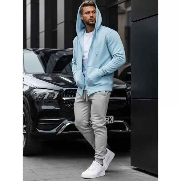  Hanorac pentru bărbați DSTREET BX4246 ALBASTRU DESCHIS 