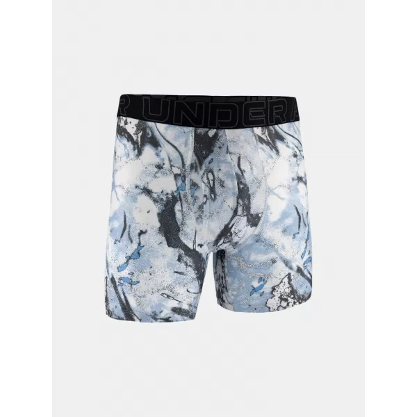  Boxeri pentru bărbați UNDER ARMOUR UA PERFORMANCE TECH - PRINT 6IN - 1PK 1383875-101 NEGRU 