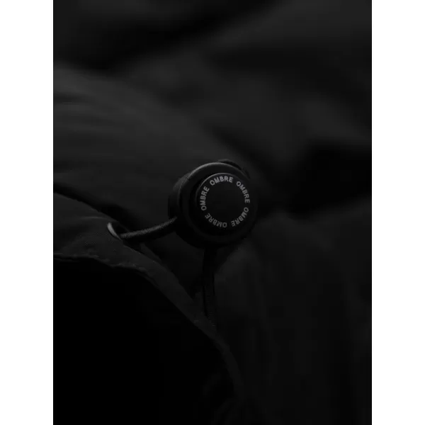  Geaca de iarna pentru barbati OMBRE OM-JALJ-0309 NEGRU 