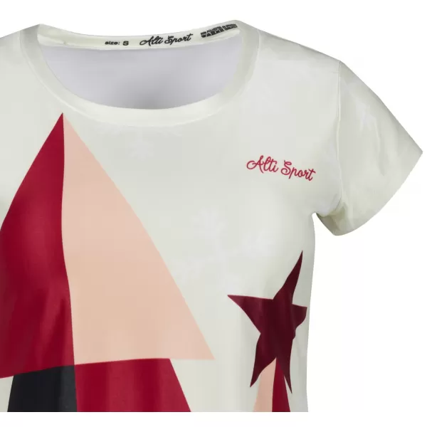  Tricou de Crăciun premium pentru femei ALTISPORT VOJ/ALWVN11TR06 CREMOS 