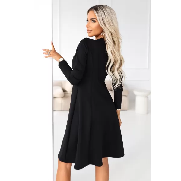  Rochie NUMOCO 574-3 NEGRU 
