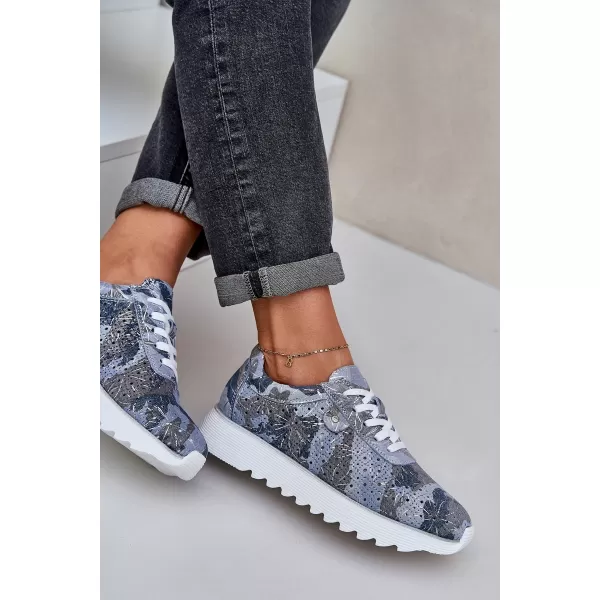  Pantofi de dama D&A LR51-635 ALBASTRU 