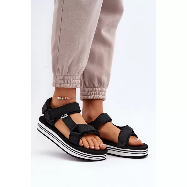  Sandale de dama LEE COOPER LCW-24-05-2753L NEGRU/ALB 