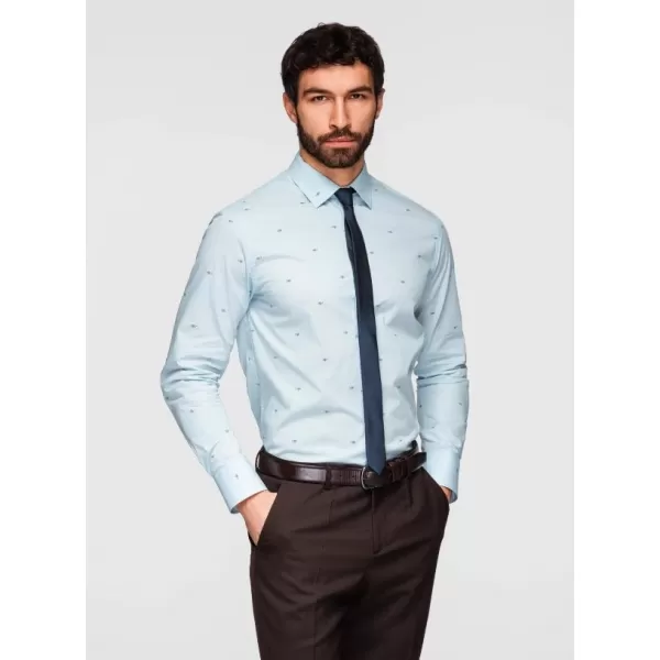  Cămașă pentru bărbați OMBRE K696 ALB 