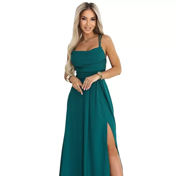  Rochie NUMOCO 589-6 VERDE STICLA 