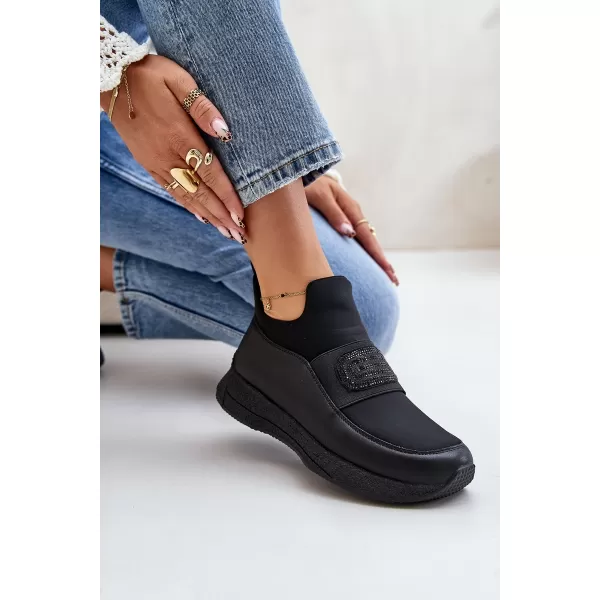  Pantofi de dama cu platforma ARTIKER 55C0035 NEGRU 