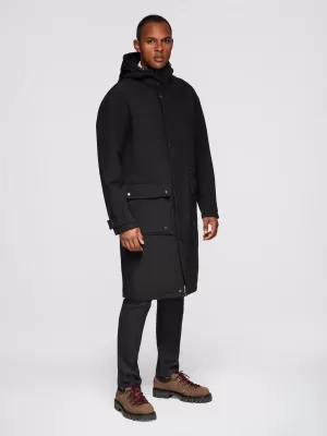Palton pentru bărbați OMBRE OM-JAPJ-0314 NEGRU